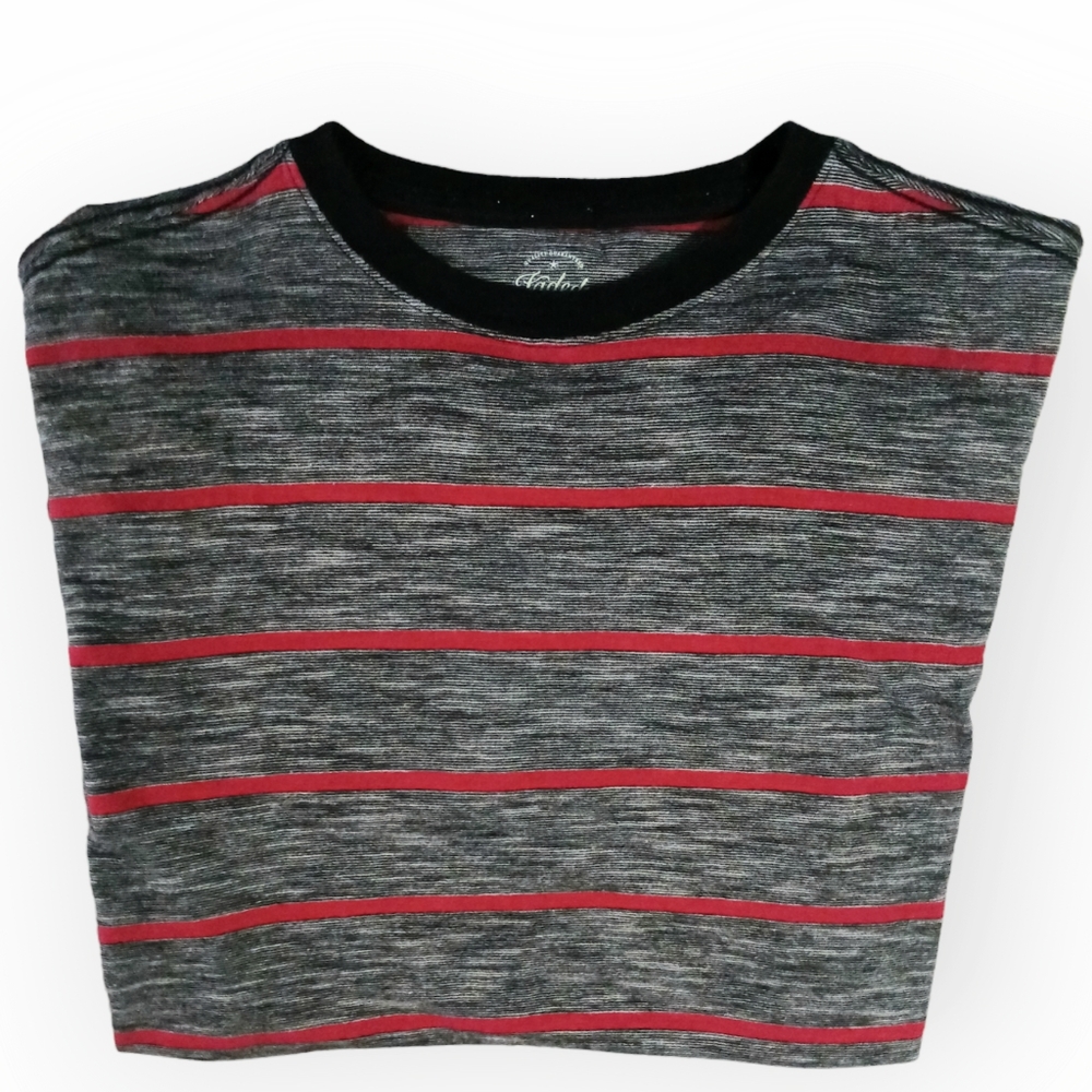 Faded Glory Boys Striped Short Sleeve Tee Shirt Size XL